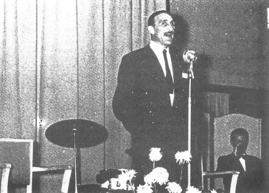 Max Tailleur op het lustrumcongres van 1954