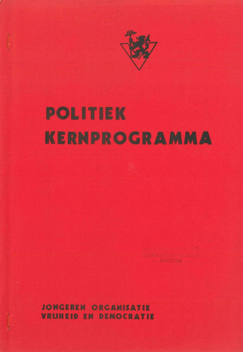 Cover Politiek Kern Programma 1975, herdruk 1978.