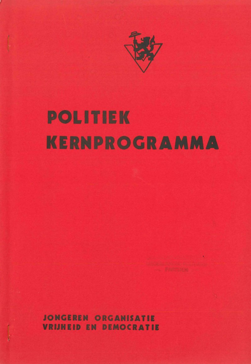 Cover Politiek Kern Programma 1975, herdruk 1978. Cover Politiek Kern Programma 1975, herdruk 1978.