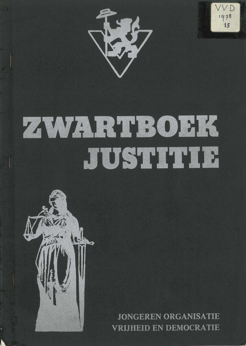 Cover Zwartboek Justitie, 1978.
