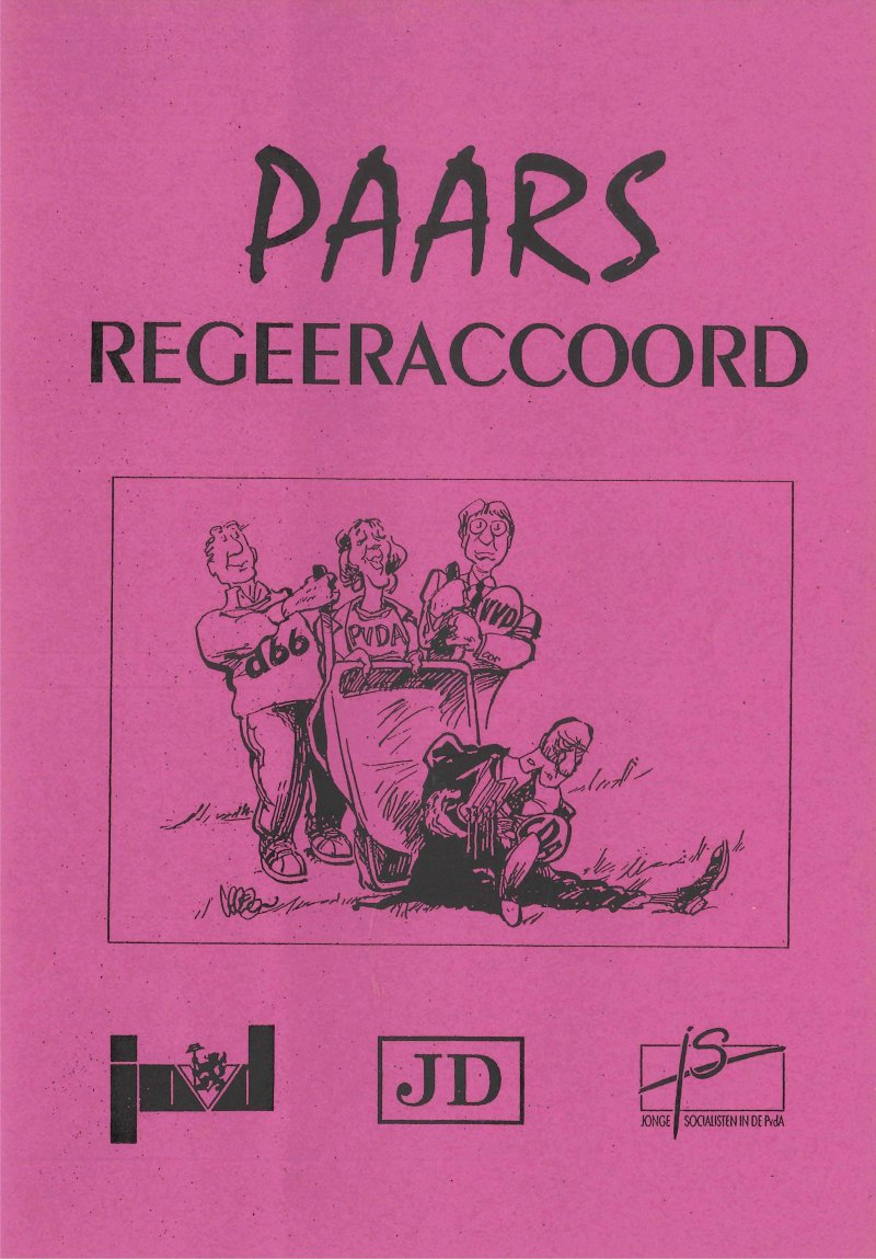 Cover 'Paars regeeraccoord', 1992.