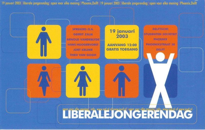 Flyer Liberale Jongerendag, 2003.