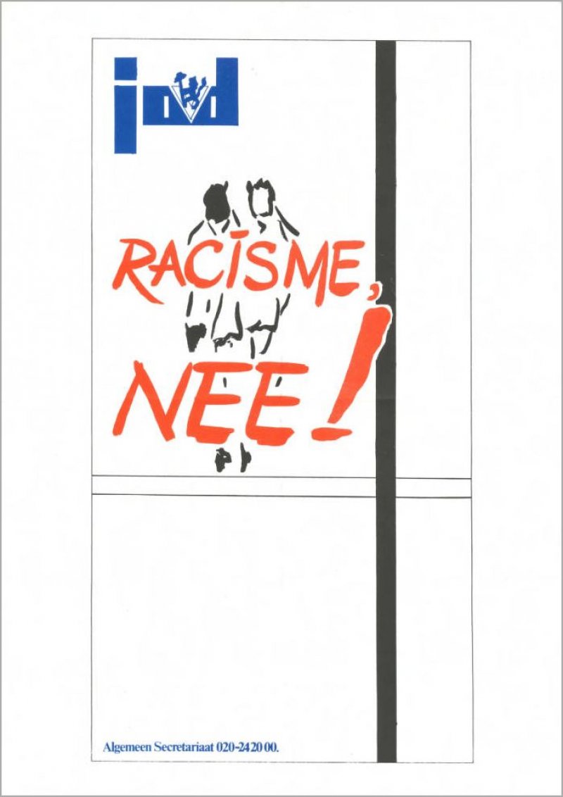 Affiche van de anti-racismecampagne.