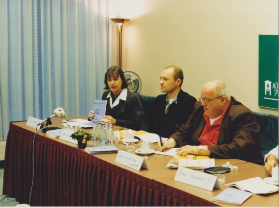 Presentatie van 'Paars II, ja of nee?', Nieuwspoort, mei 1998.